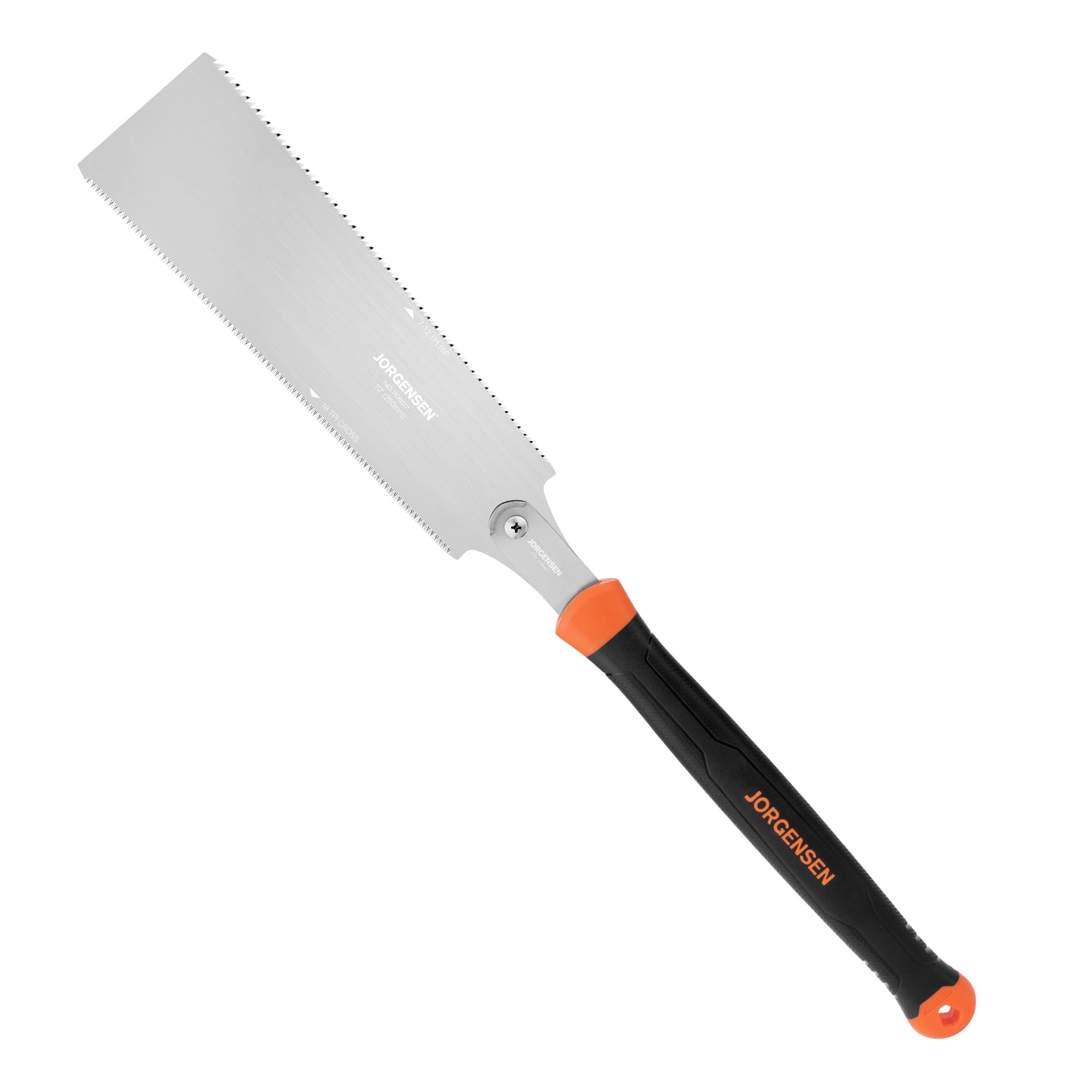 JORGENSEN Japanese Pull Saw, 10 Inch Pro Double Edge Hand Saw